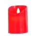 Χριστουγεννιάτικο Διακοσμητικό Κερί Κόκκινο, με LED (10cm)